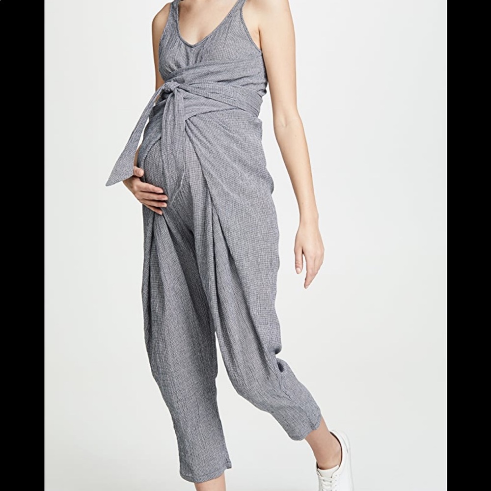 Hatch Maternity Wrap-Around Jumpsuit